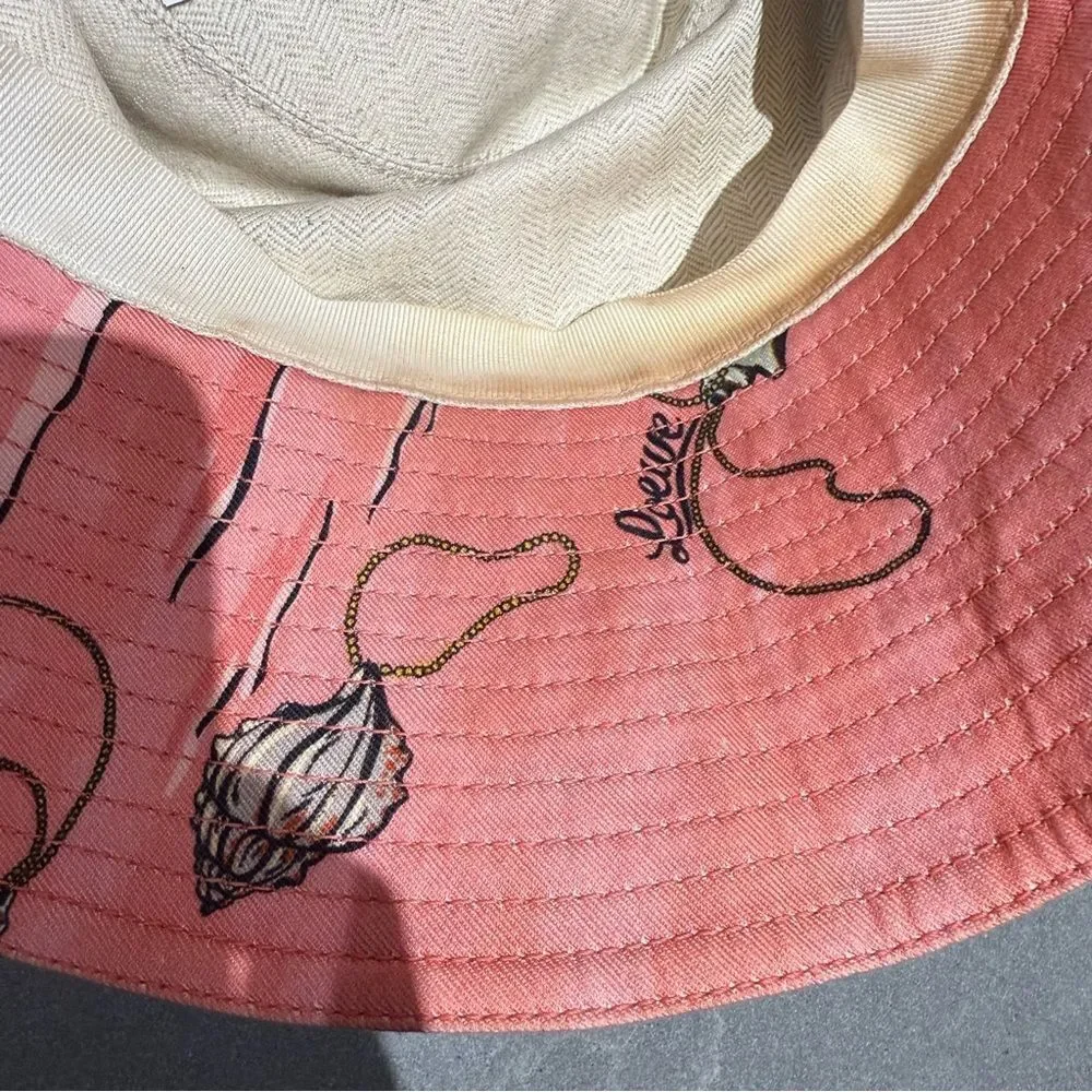 Loewe Coral Bucket Hat with Logo Strap - Picture 3 of 9